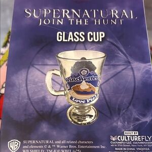Winchester's Love Pie Glass Cup - Clear and Blue